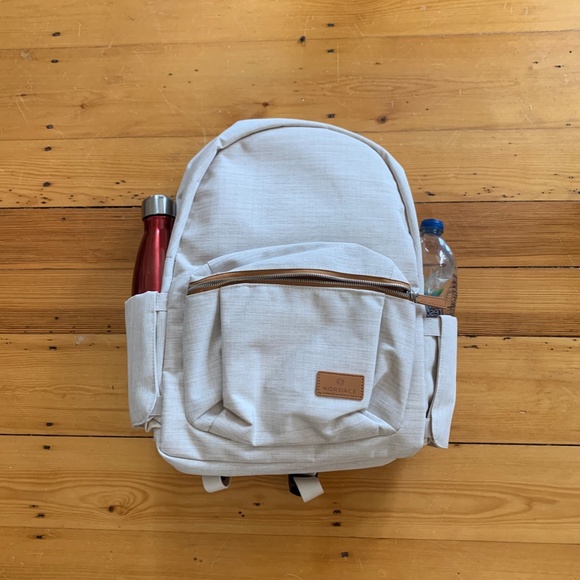 Nordace backpack Off-white  color with brown trim.  NWT.  Make an offer! main image 4